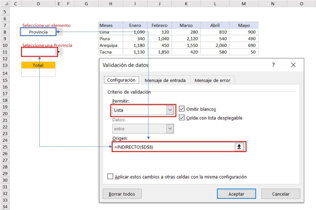 Funci N Indirecto En Excel Uso Avanzado Excel No Convencional