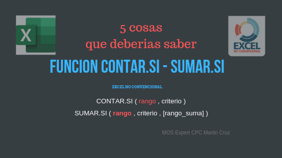 funcion contar.si sumar.si